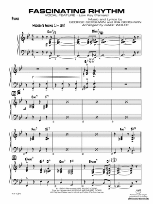 Fascinating Rhythm: Piano (Low Key - Female)