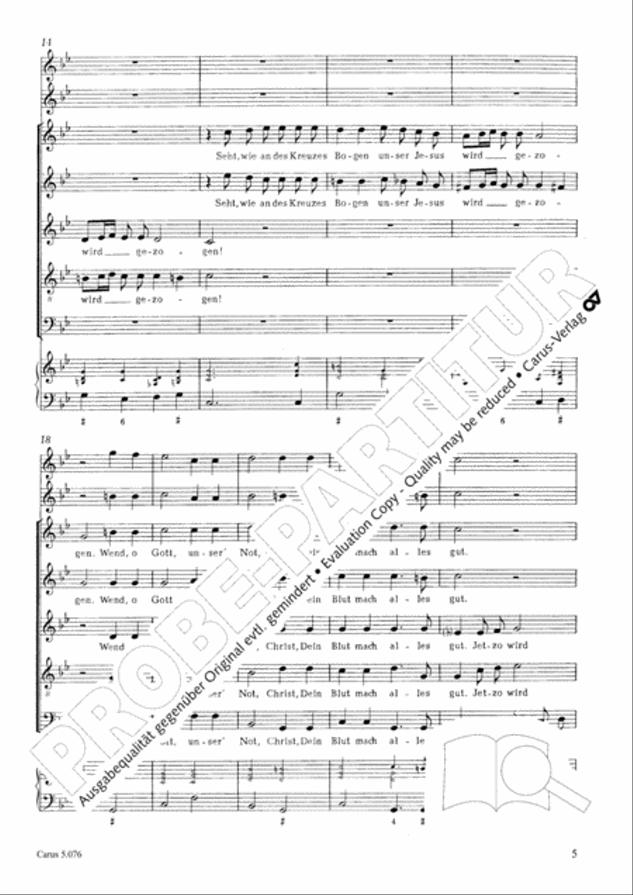 Vom Leiden Christi Vom Leiden Christi SSATB scores gallery preview page 6