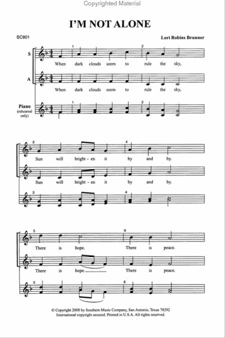 I'm Not Alone I'm Not Alone SA scores gallery preview page 2