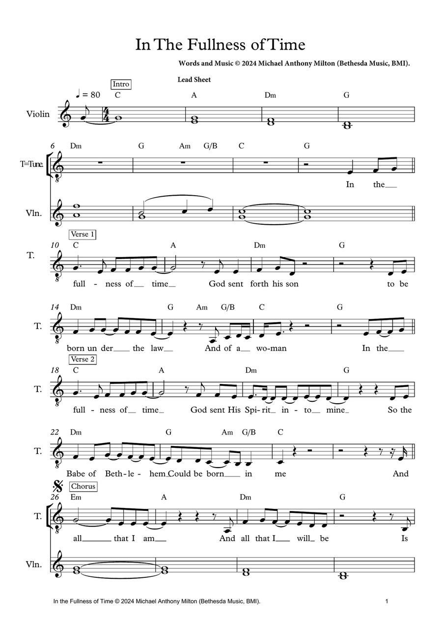 In the Fullness of Time Acoustic Guitar scores gallery preview page 2