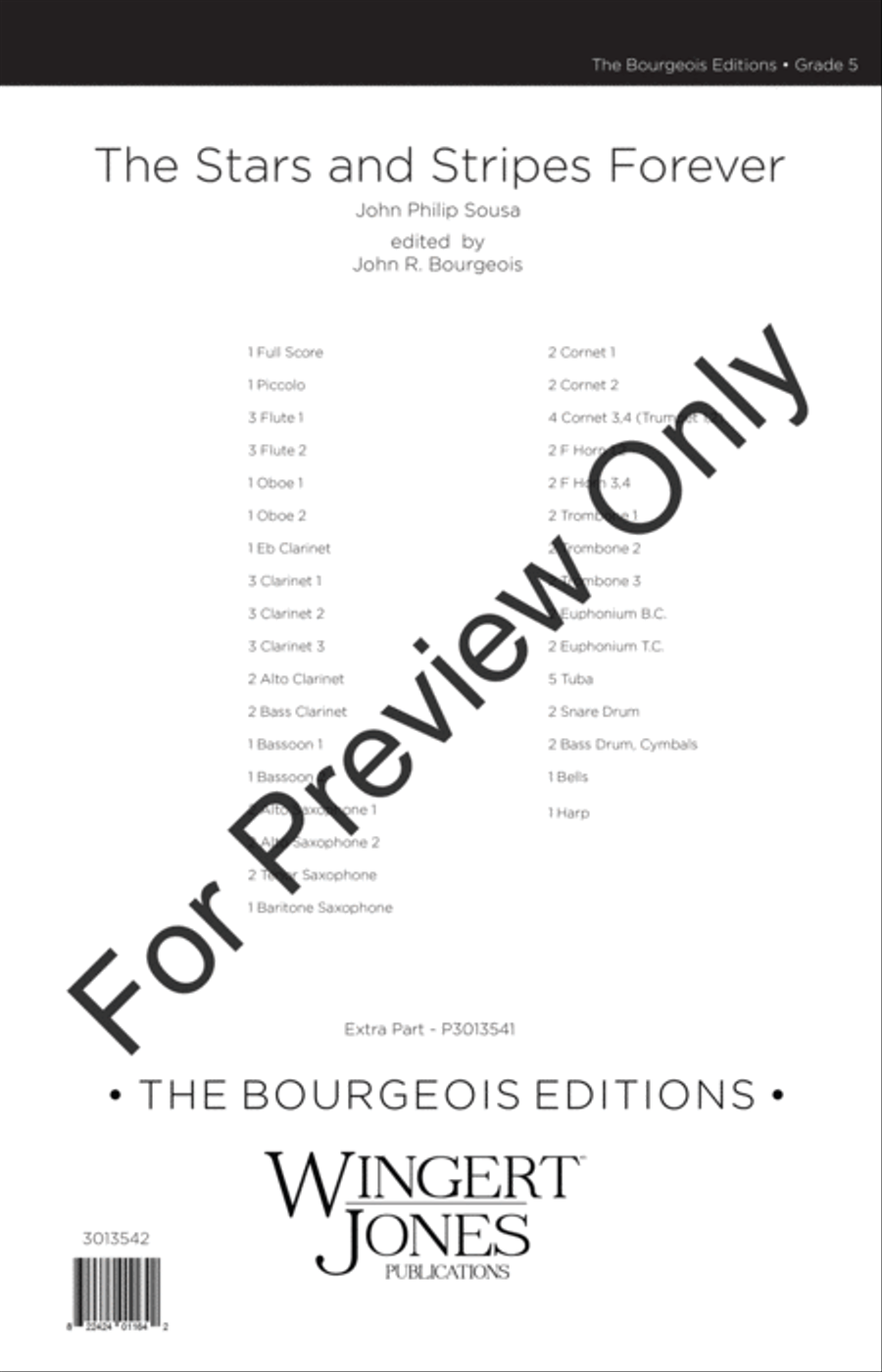 The Stars and Stripes Forever (Score) Concert Band scores gallery preview page 2