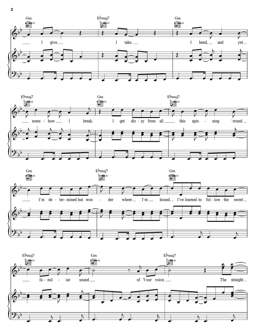 A Maze Of Grace A Maze Of Grace Piano, Vocal, Guitar scores gallery preview page 2