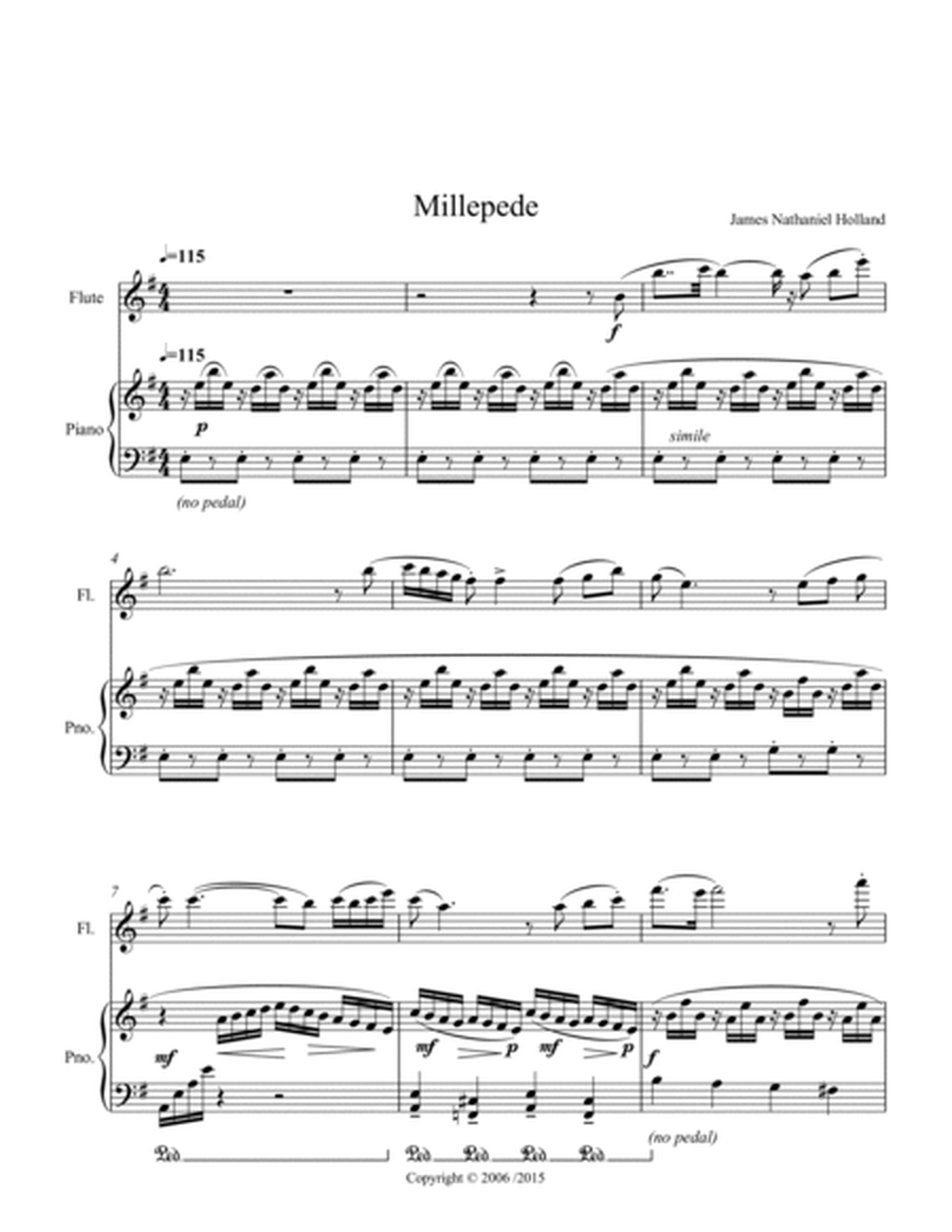 The Millipede for Flute and Piano image number null