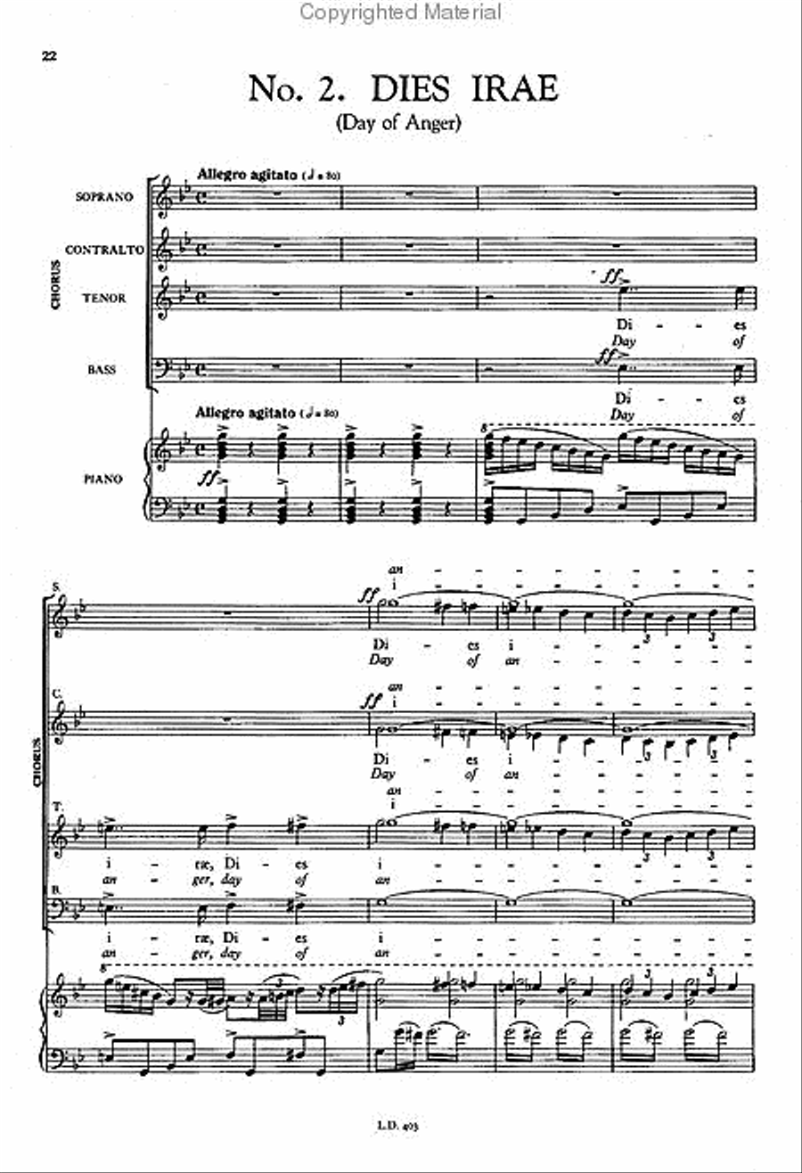 Messa Da Requiem (Requiem Mass) Choir scores gallery preview page 4