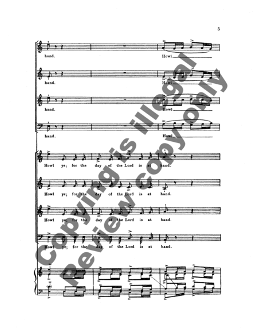 Howl ye 4-Part scores gallery preview page 11