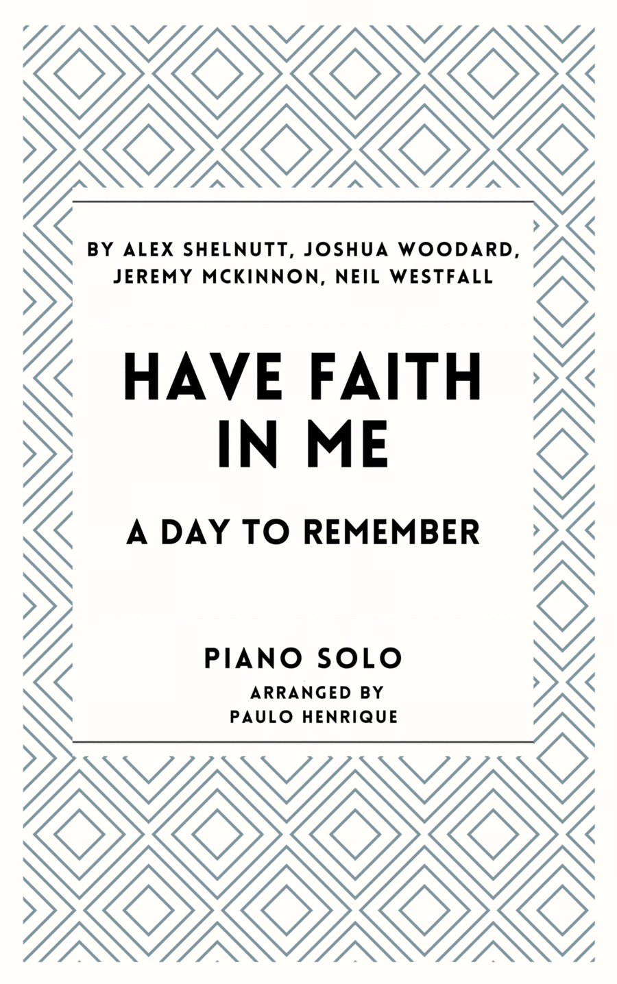 Have Faith In Me Piano Solo scores gallery preview page 1