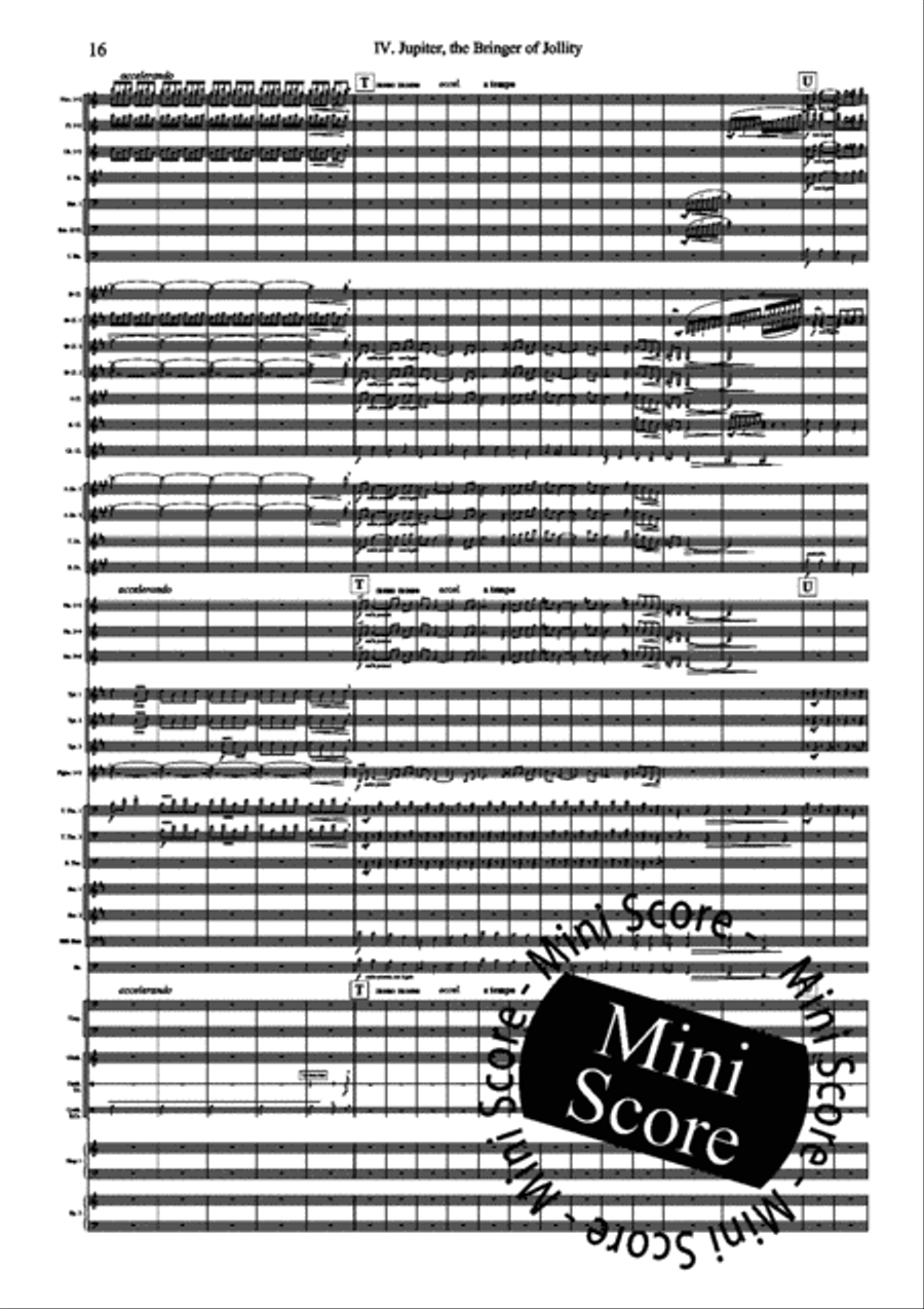 The Planets Concert Band scores gallery preview page 80