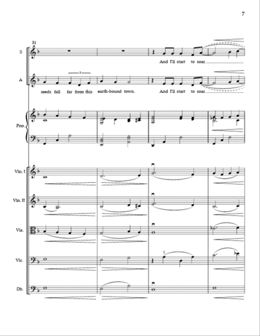 Flight (Full Score and Parts) SSA scores gallery preview page 6