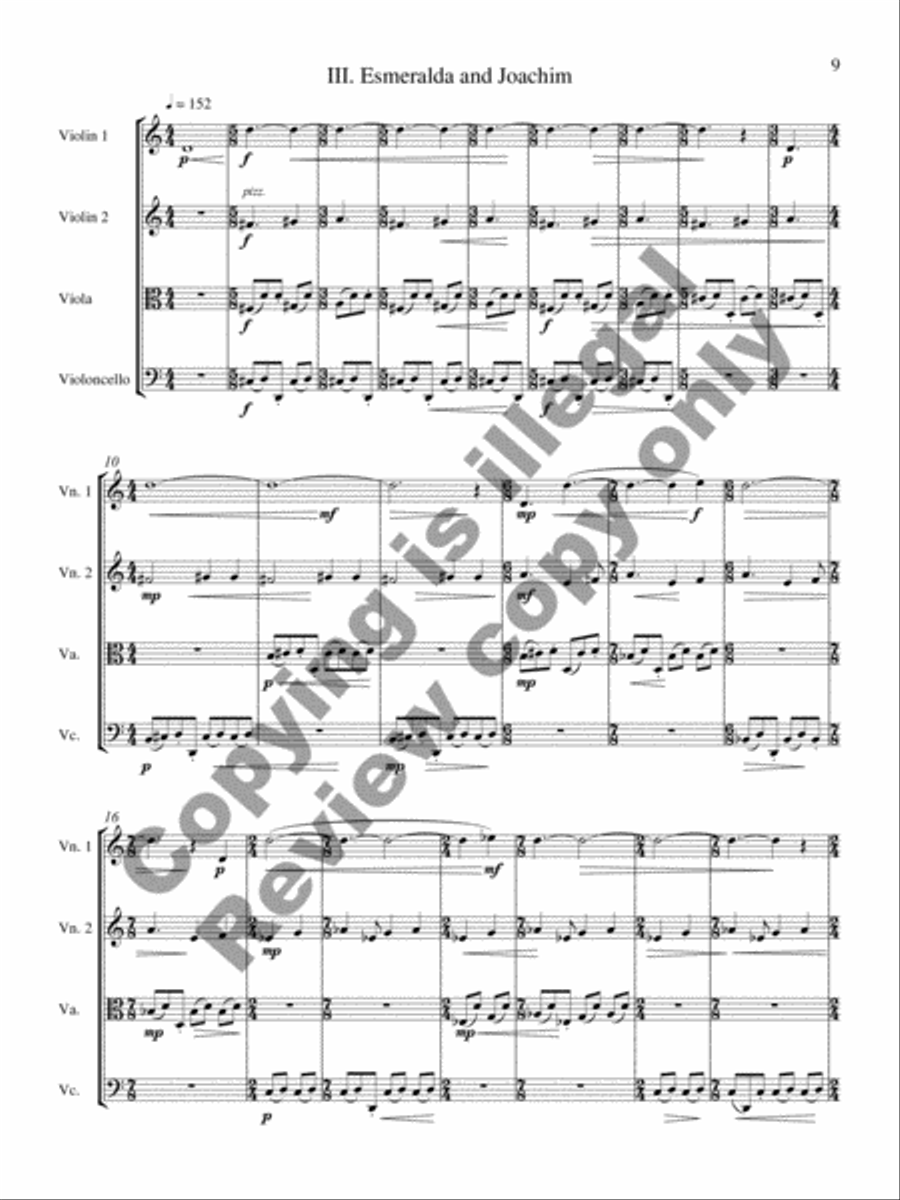 String Quartet No. 5 (Bel Canto) String Quartet scores gallery preview page 26