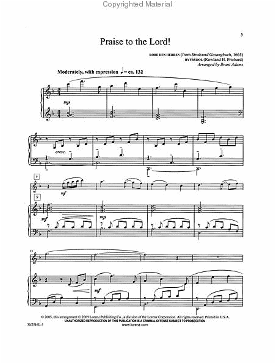 Oboe Solos for Worship Piano and Keyboard scores gallery preview page 2
