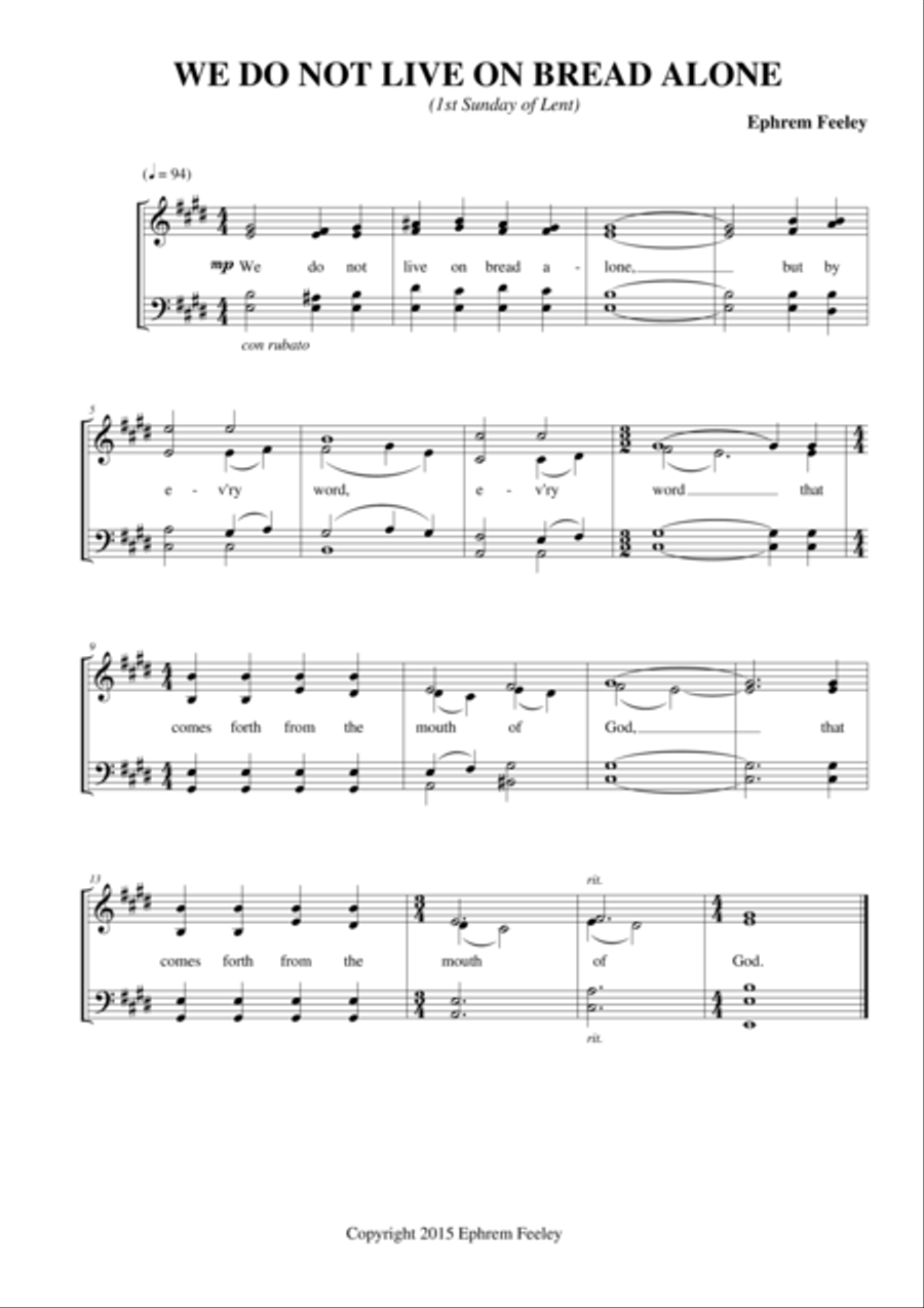 Choral Antiphons for Lent 4-Part scores gallery preview page 4