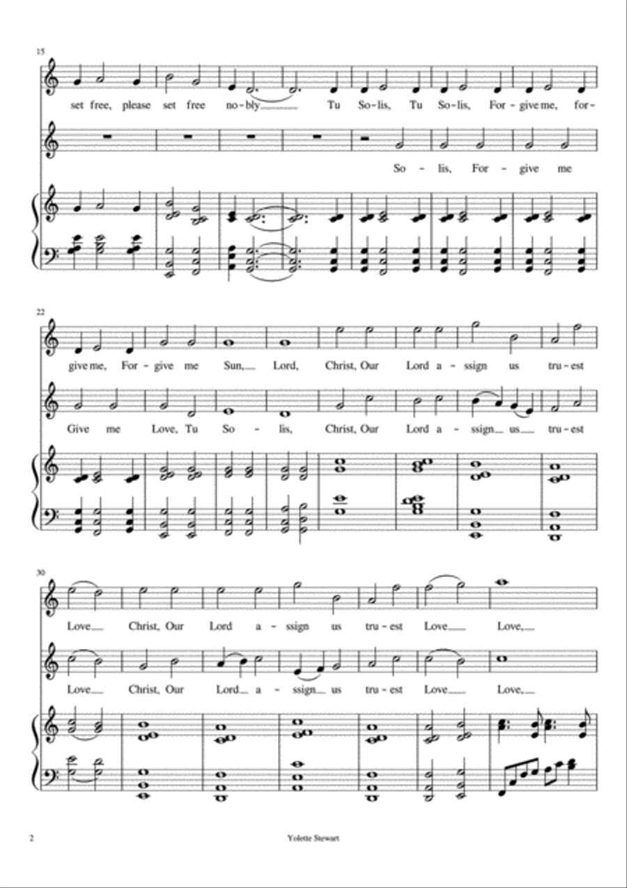 Tu Solis Tu Solis Voice scores gallery preview page 2