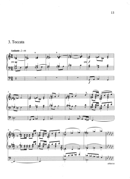 Suite No. 1 for organ