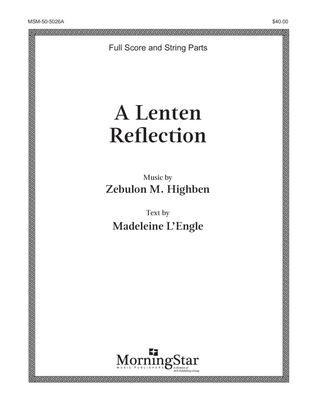 Book cover for A Lenten Reflection (String Score & Parts)