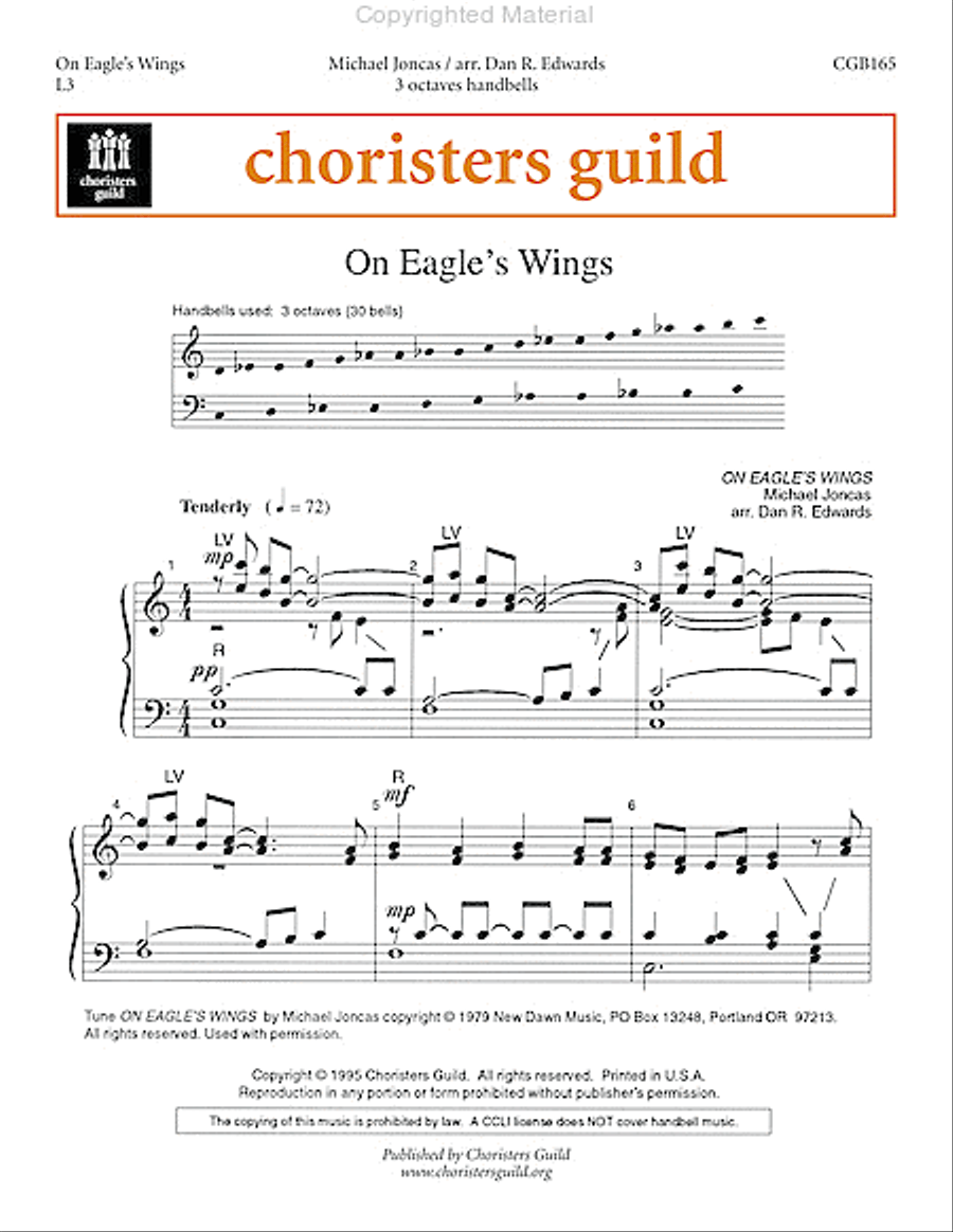On Eagle's Wings On Eagle's Wings Handbell Choir scores gallery preview page 2