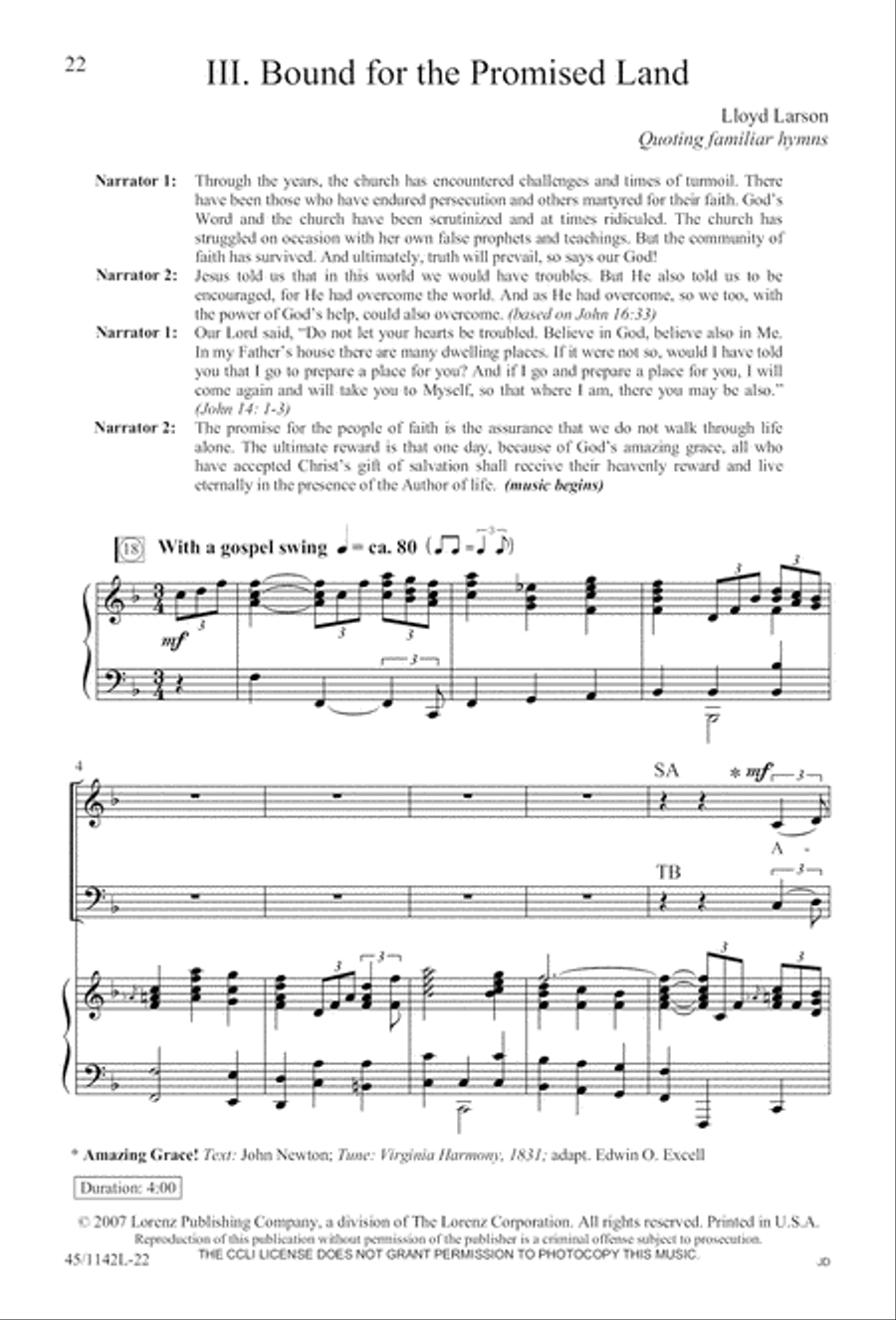 The Church's One Foundation 4-Part scores gallery preview page 24