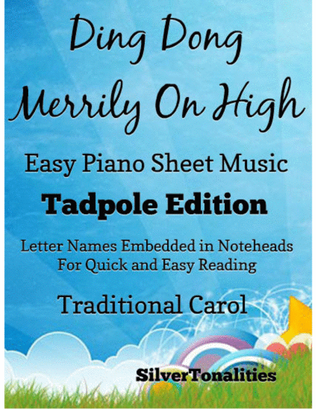 Book cover for Ding Dong Merrily On High Easy Piano Sheet Music 2nd Edition