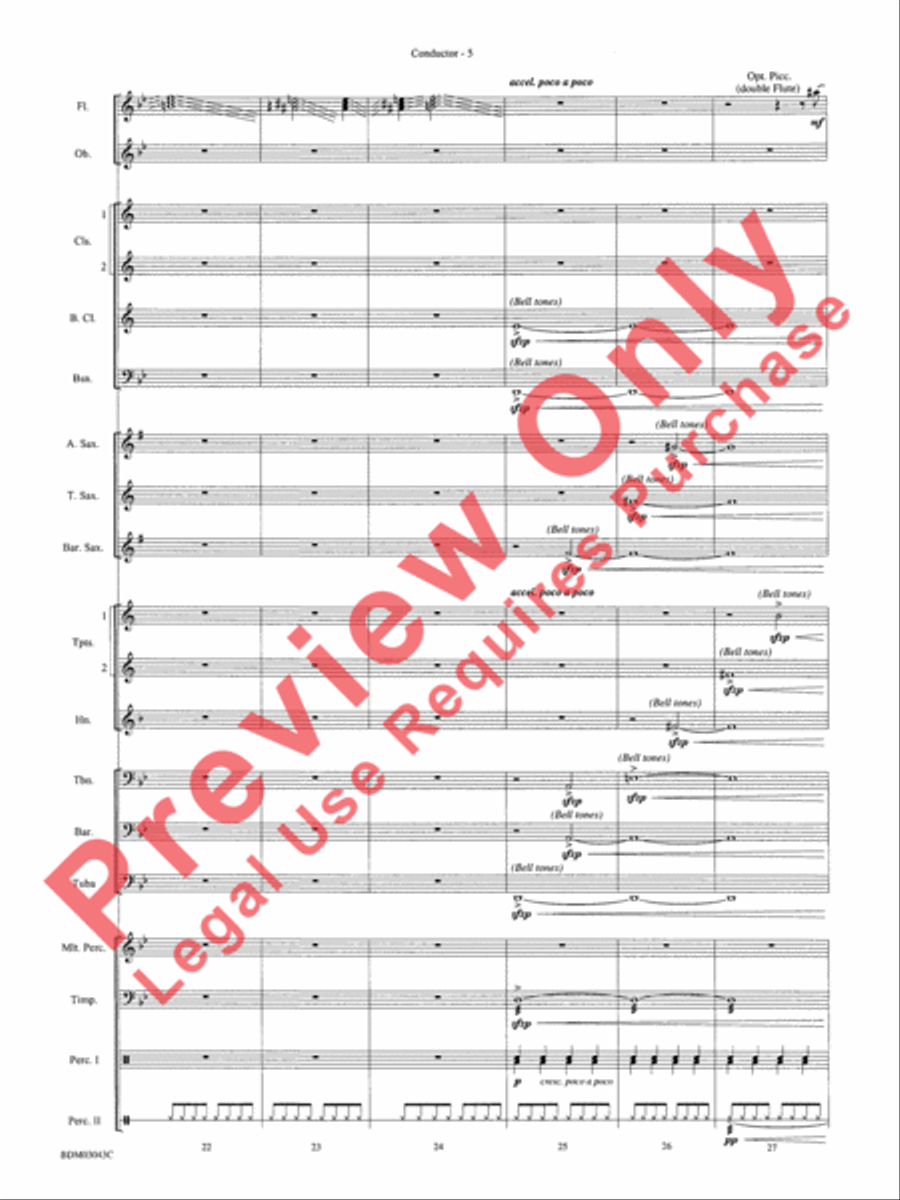 The Great Steamboat Race The Great Steamboat Race Concert Band scores gallery preview page 8