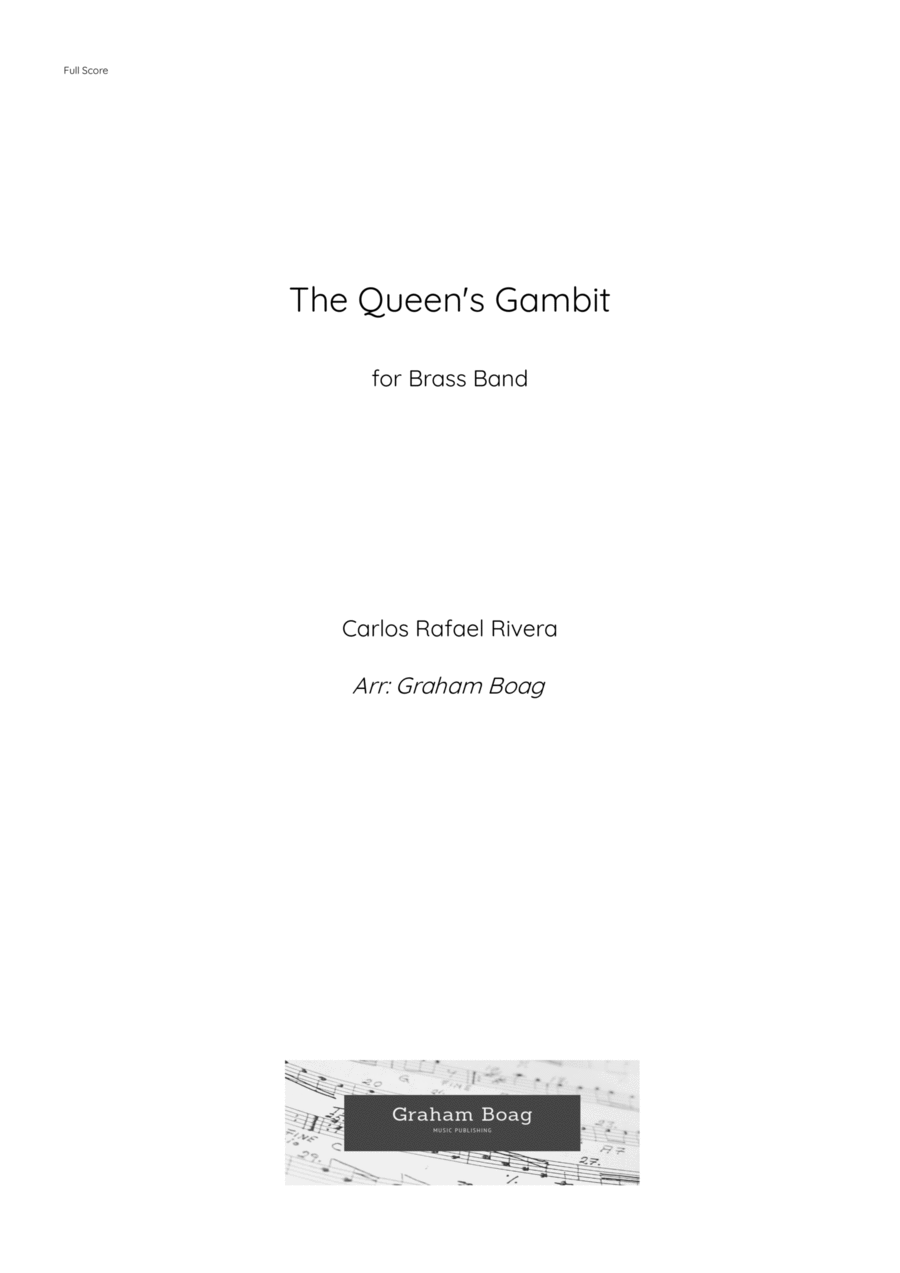 The Queen's Gambit Brass Band scores gallery preview page 1