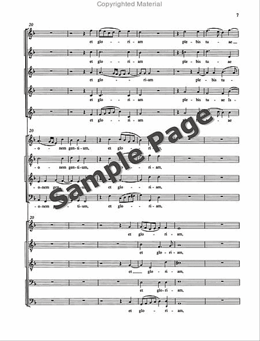 Nunc Dimittis Three Choirs STTB scores gallery preview page 8