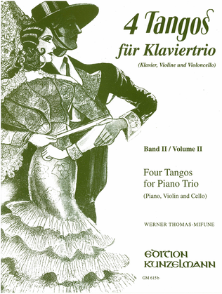 Book cover for 4 tangos for piano trio