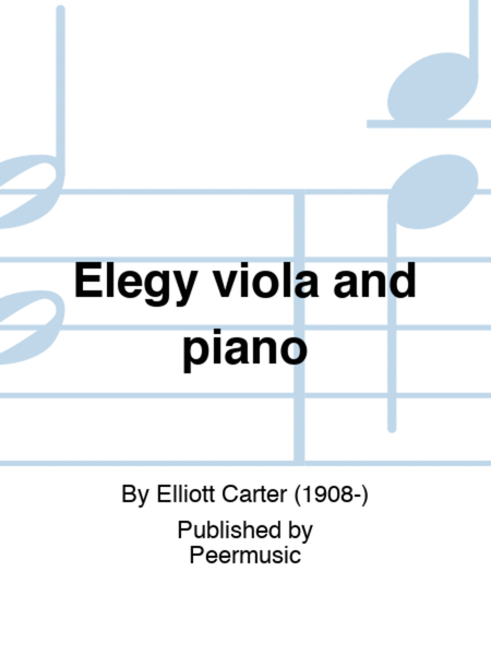 Elegy viola and piano