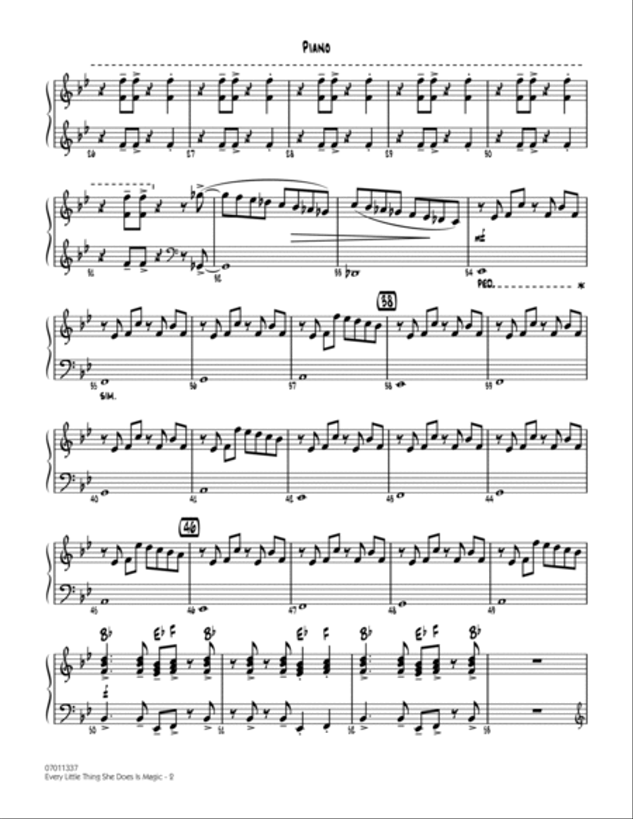Every Little Thing She Does Is Magic - Piano Piano scores gallery preview page 2