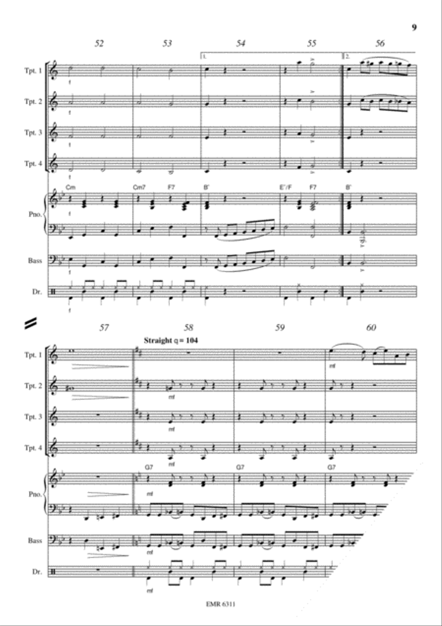 Battle Hymn Of The Republic Trumpet scores gallery preview page 9