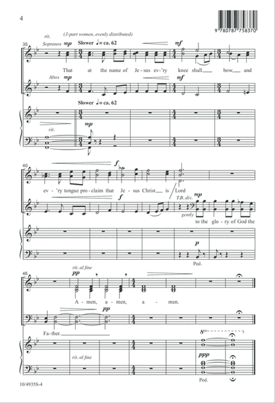 The Name Above All Names 4-Part scores gallery preview page 4