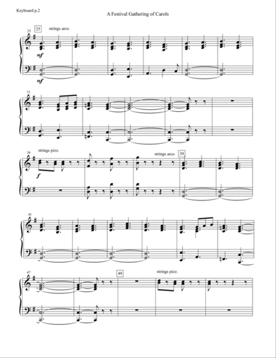 Tidings of Joy: A Celtic Christmas Celebration (Chamber Orchestra) - Keyboard Chamber Orchestra scores gallery preview page 4