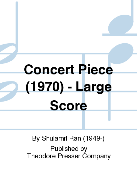 Concert Piece (1970) - Large Score