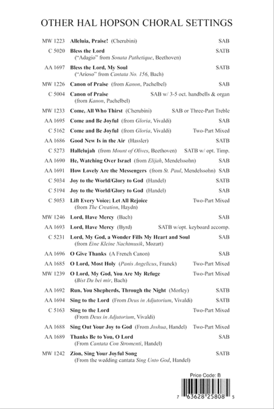 Canon of Praise Choir scores gallery preview page 8