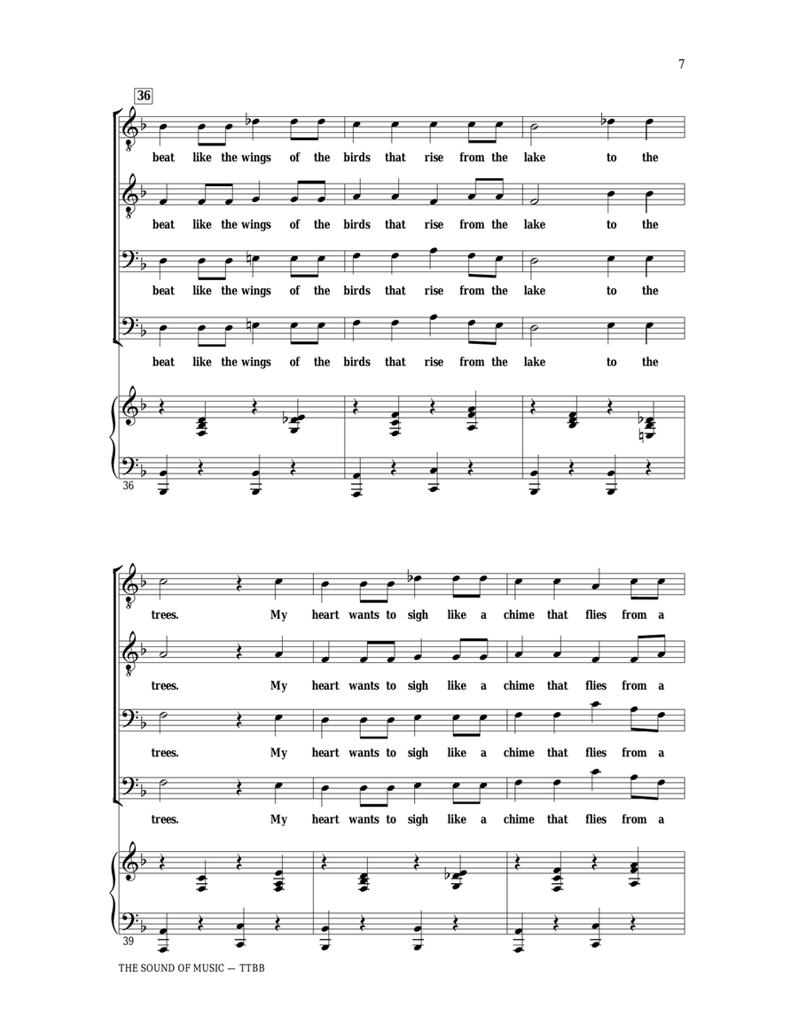 The Sound Of Music TTBB scores gallery preview page 5
