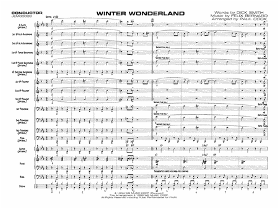 Winter Wonderland Jazz Ensemble scores gallery preview page 3