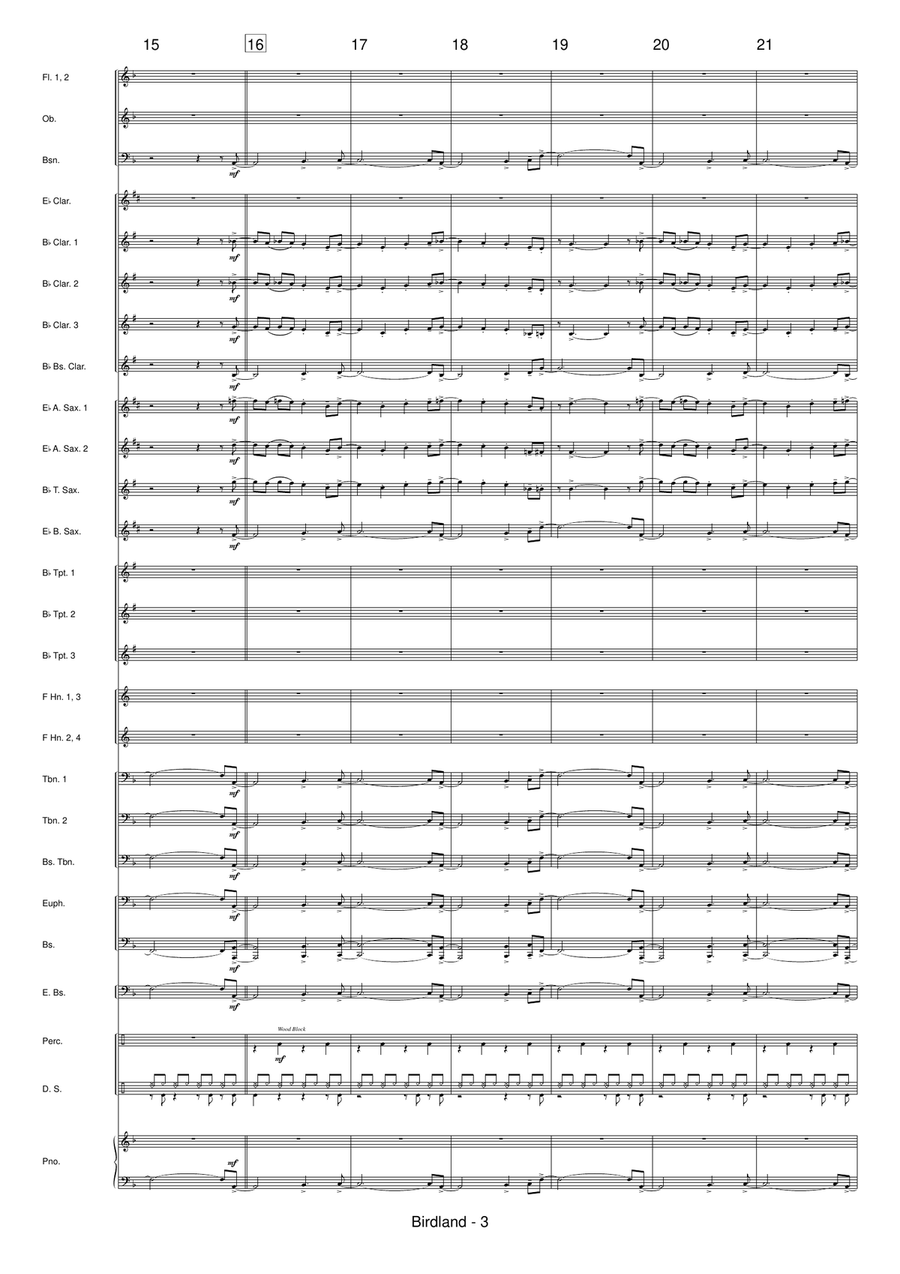 Birdland Concert Band scores gallery preview page 5