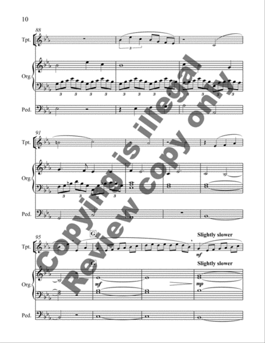 Songs of Faith: 4. Were You There? Trumpet scores gallery preview page 11