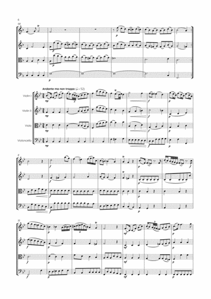 Abel - String Quartet in F major, Op.15 No.5 ; WK 77