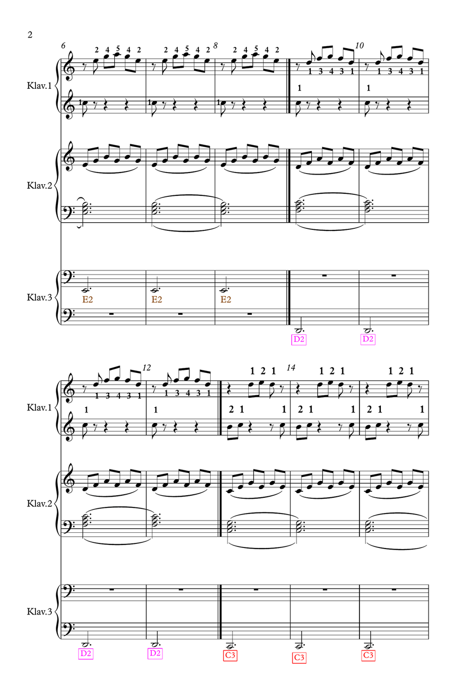 Golden Hour Golden Hour Piano Duet scores gallery preview page 2