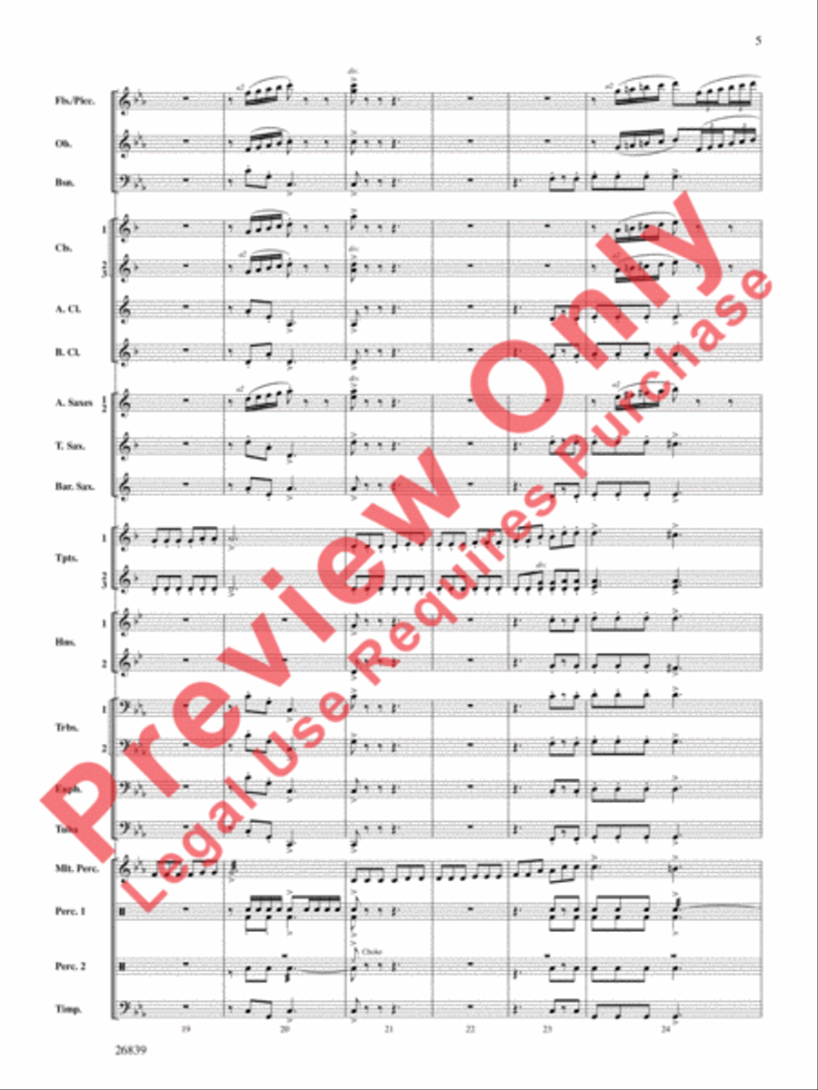 Flourish for Winds Concert Band scores gallery preview page 6