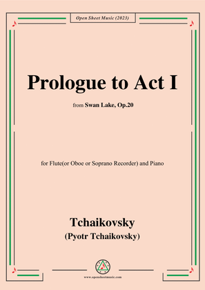 Tchaikovsky-Prologue to Act I,for Flute(or Oboe or Soprano Recorder) and Piano
