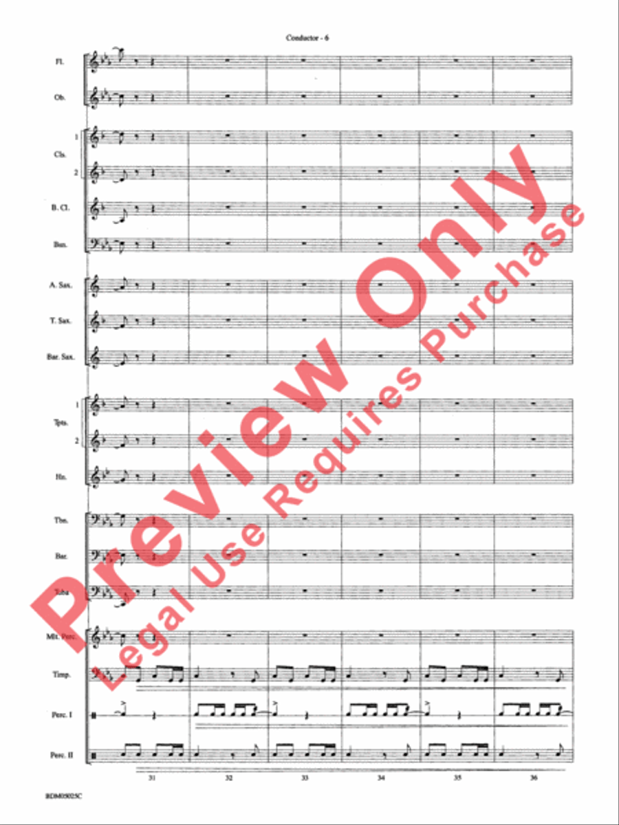 Fanfare for a New Age Concert Band scores gallery preview page 9