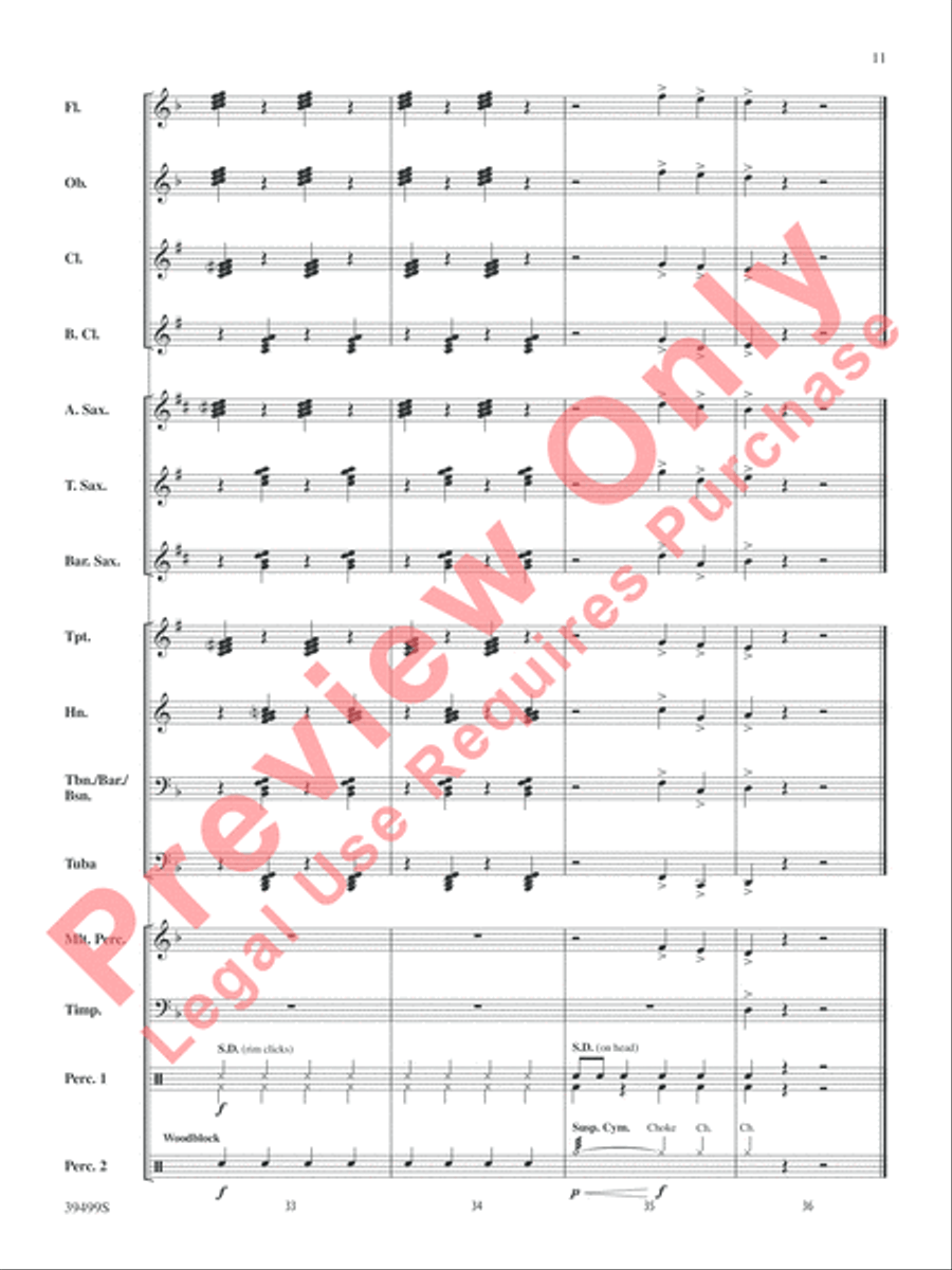 At the Edge of Chaos At the Edge of Chaos Concert Band scores gallery preview page 12