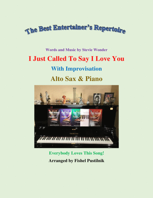 Book cover for I Just Called To Say I Love You