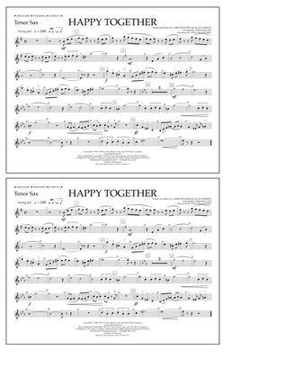 Happy Together - Tenor Sax
