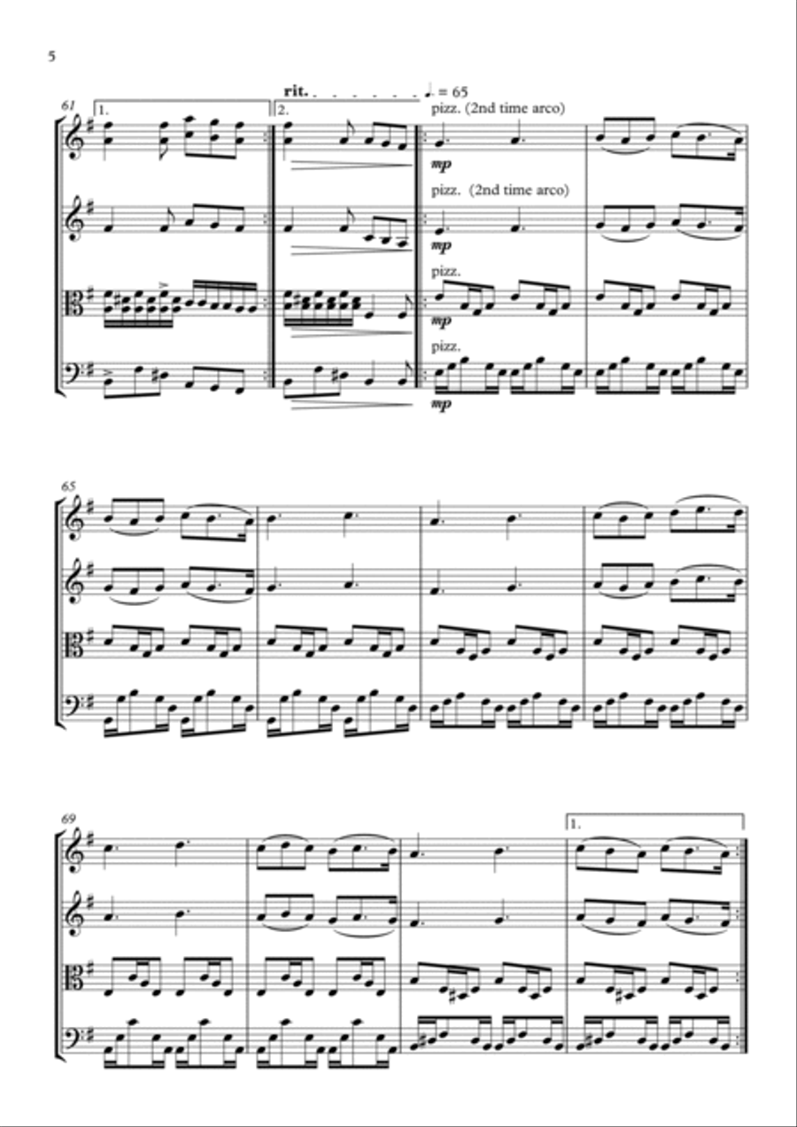 La Noyee String Quartet scores gallery preview page 6