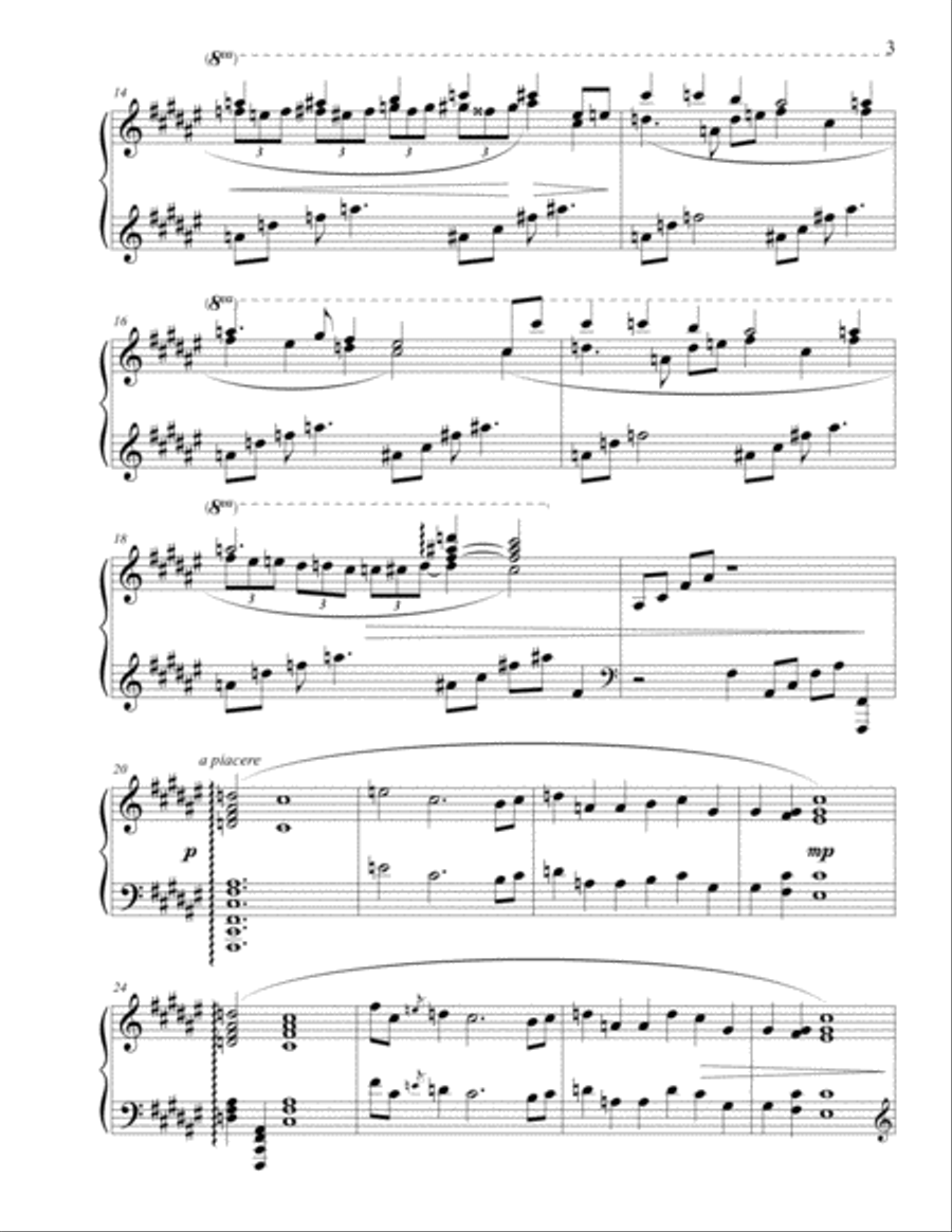Hiemal Poems: Opus 15 Piano Solo scores gallery preview page 3