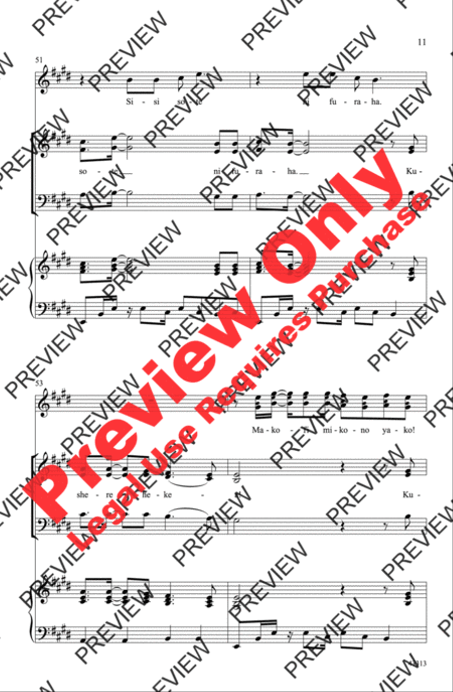 Sisi Sote Sisi Sote 3-Part scores gallery preview page 11