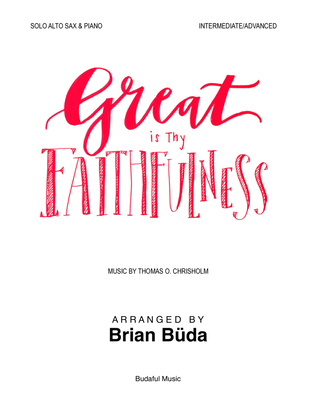 Book cover for Great Is Thy Faithfulness - Alto Sax solo