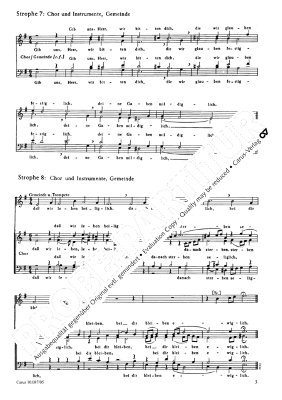 Heilger Geist, du Troster mein 4-Part scores gallery preview page 4