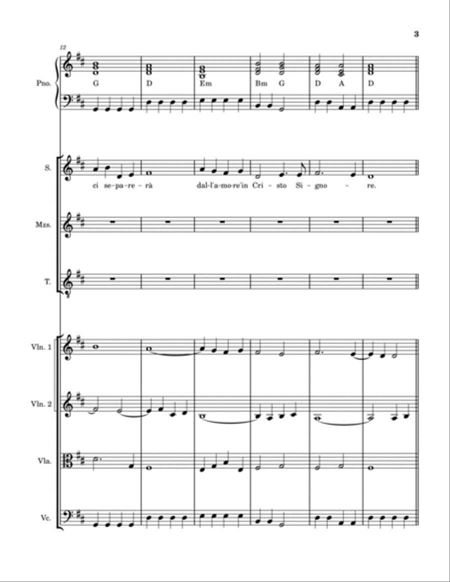 Chi chi separerà High Voice scores gallery preview page 3